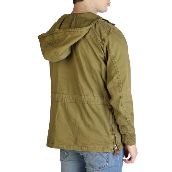 Geographical Norway Anorak Jacket Olive Men Brown Jackets - Picture 6 of 7